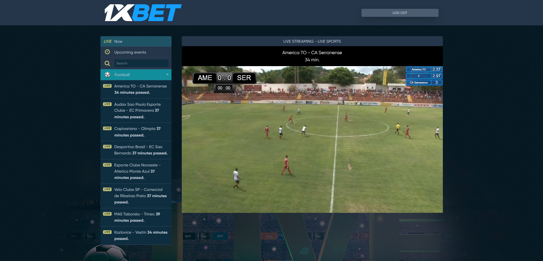 1xbet live streaming